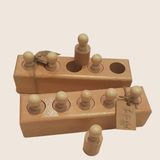 Cylinder peg and ladder