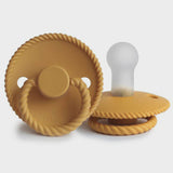 Frigg Rope Pacifier Silicone or Rubber -  Honey Gold