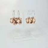 Peony Hoops - Nude