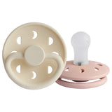 Frigg Moon Phase Pacifier Silicone or Rubber - Cream/Blush