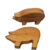 Wooden heirloom toy- Pig