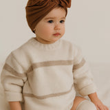 Merino Knot on Top Hat - Acorn