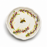 Handmade Pottery Spring Flower Bee Trinket Tray