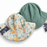Everlie Sunhat - Yellow Flowers/Sage Green