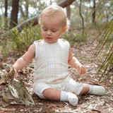 Organic Gingham Sleeveless Overall