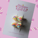 Heart Stopper Toddler Clips - Sprinkle Frosting