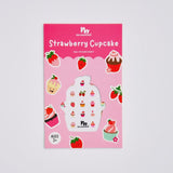 Strawberry Cupcake Nail Stickers