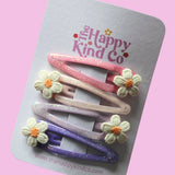Glitter Daisy Combo Clips
