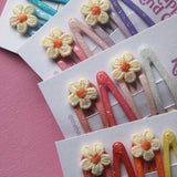Glitter Daisy Combo Clips