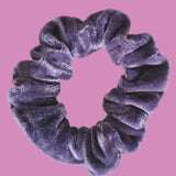 Deluxe Plum Velvet Toddler Scrunchie