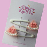 Jelly Bow Cake Clips