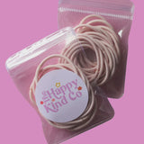 Thick Hair Ties 15 Pk - Marshmallow