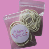Thick Hair Ties 15 Pk - Milk