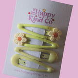 Jelly Daisy Pastel Clips - Lemon