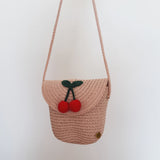 Mini Straw Bag - Cherry