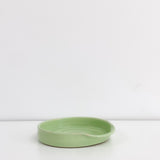 Handmade Pottery Spoon Rest-Green