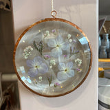 Pressed Flower Suncatcher - Medium Round