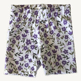 Tilly Bike Shorts - Purple Ditsy