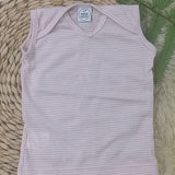 Merino Singlet - Pink Stripe