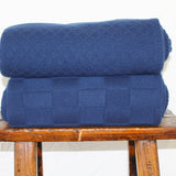 TGM Throw – Navy Weave