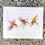 Original Alcohol Ink Artwork - Autumn Florals 4