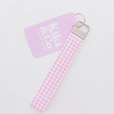 Keychain - Pink Gingham