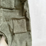 Corduroy Overalls -  Green