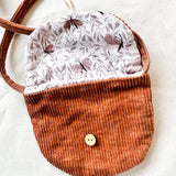 Corduroy Bag with Strap - Mustard