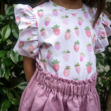 Rose Tee - Strawberries