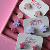 Periwinkle Flower Statement Ring