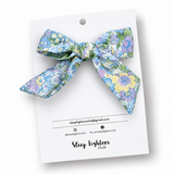 Poppy Bow Linen -Vintage Floral