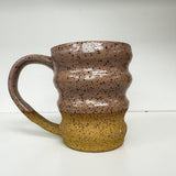 Handmade Dusky Blush Wave Mug