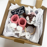 Handcrafted Joy: Crochet Baby Gift Box - Girl
