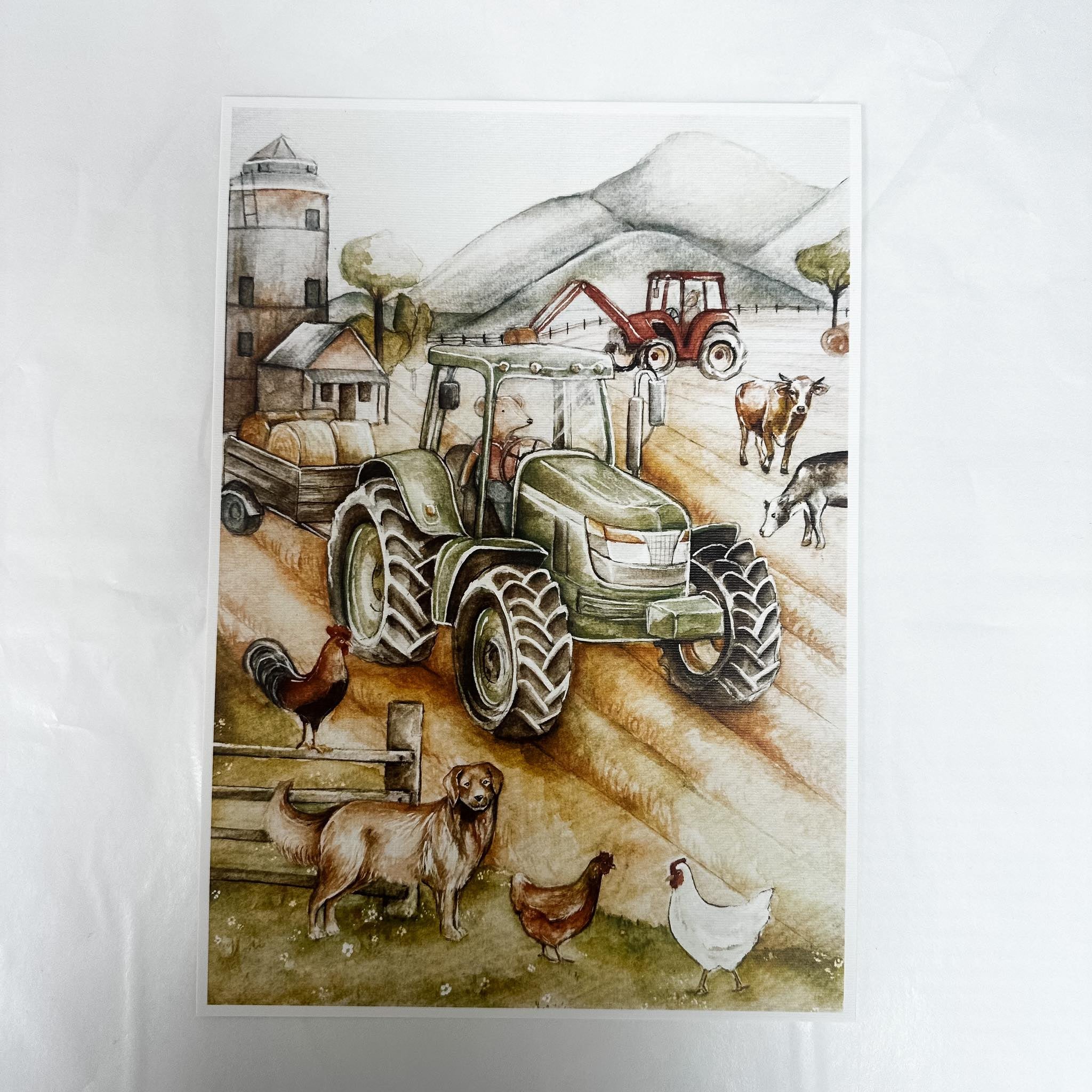Millar Mouse Tractor - Print – Gather + You