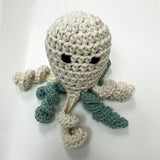 Little Octopus - White/Turquoise