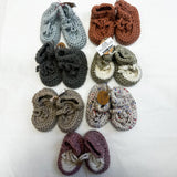 Handknitted Wool Booties - 0-3 Month