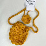 Crochet Bag with Matching Dolls Bag