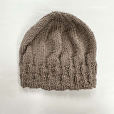 Pure Wool Beanie Hat -Teddy Brown