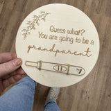 Pregnancy Test Announcement Disc (You are going to be a grandparent)