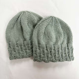 Pure Merino Wool Beanie Hat -Sea Green