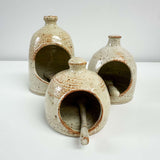 Salt Pigs Brown Speckled  Creamy With Spoon
