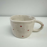 Mini Hearts Handmade Mug