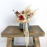 Petite Dried Flower Pot- Sage Pot  + Autumn