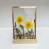 Small Dried Floral Frame -Yellow Floral