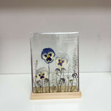 Medium Dried Floral Frame -Baby Blue Wild Field