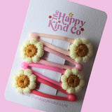 Jelly Daisy Pink Clips