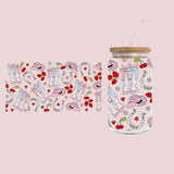 Glass Tumbler with Straw - Cowgirl