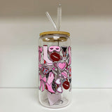 Glass Tumbler with Straw - Sabrina Carpenter