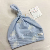 Cotton Baby Top Knot Beanies