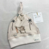 Cotton Baby Top Knot Beanies